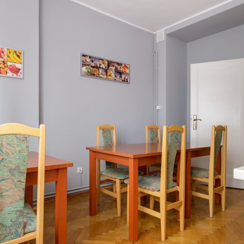 Grünes Appartement Bukowska 11A/6 - Küche und Esszimmer