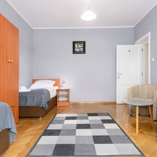 Green Apartment Bukowska 11A/5 - Double room with single beds