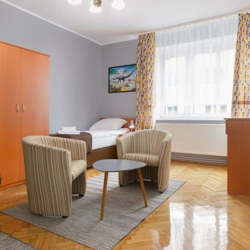 Grünes Appartement Bukowska 11A/5 - Doppelzimmer mit Twin Betten