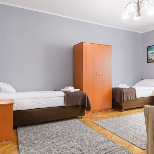 Grünes Appartement Bukowska 11A/5 - Doppelzimmer mit Twin Betten